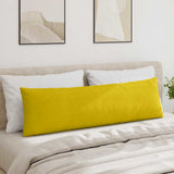 Sofa Pillows 2 pcs Yellow 145 x 40 cm Corduroy Fabric 42013849