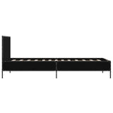Bed Frame without Mattress Black 75x190 cm Small Single 845557