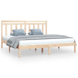 Bed Frame without Mattress 200x200 cm Solid Wood 3105270