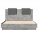 Bed Frame without Mattress Concrete Grey 120x190 cm Small Double 3209964