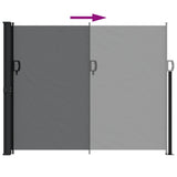 Retractable Side Awning Black 160x500 cm 4004429