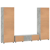 TV Cabinet Set FLORIN 3 pcs Concrete Grey Engineered Wood 3397997