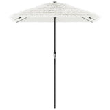 Garden Parasol with Steel Pole White 300x200x250 cm 4005096