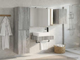 Bathroom Furniture Set 5 pcs Grey Sonoma 3407268