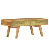 246344 Coffee Table Solid Mango Wood 90x50x40 cm