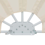Collapsible Terrace Side Awning Cream 200 cm 44578