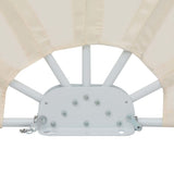 Collapsible Terrace Side Awning Cream 200 cm 44578
