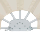 Collapsible Terrace Side Awning Cream 200 cm 44578