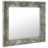 320314 Wall Mirror Baroque Style 50x50 cm Silver