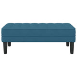 Bench with Cushion Blue 113 x 57 x 39 cm Velvet 42001956