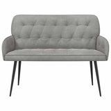 2 Seater Sofa with Metal Legs 2-Seater Light Grey Velvet 42051017