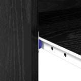 Desk with Drawer Black Oak 77.5 x 43 x 79 cm Engineered Wood 869515