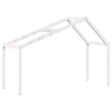 Kids' Bed Roof White 213x95.5x144.5 cm Solid Wood Pine 846935