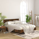 Bed Headboard Smoked Oak 160x1.5x80 cm Engineered Wood 816973