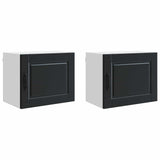 Wall Cabinet PORTO 2 pcs Black 50 x 31 x 40 cm Engineered Wood 885248