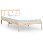 810067 Bed Frame without Mattress Solid Wood 90x200 cm