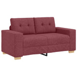 Sofa 2 pcs Wine Red Fabric 3324713