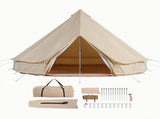 4 Seasons Canvas Bell Tent 4 M/13.12 Ft Yurt Tent with Stove Jack Breathable Family Camping Outdoor T6639P619016