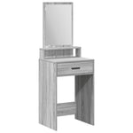 ZNTS Dressing Table with Drawers Grey Sonoma 50x41x140 cm 865132