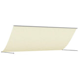 Retractable Awning Cream 350x150 cm Fabric and Steel 368762
