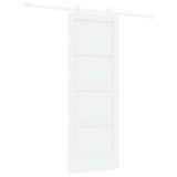 Sliding Door ORKDAL White 78 x 211 cm Solid Pine Wood 3333417