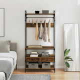 Wardrobe with Shelf Old wood 89 x 39 x 184.5 cm Engineered wood 883547