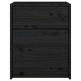 Bedside Cabinets 2 pcs Black 40x31x50 cm Solid Pinewood 808132