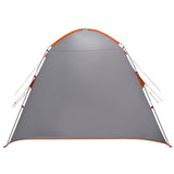 Cabin Tent Grey and Orange 210 x 210 x 138 cm Polyester 42028507