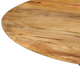Dining Table 110x78 cm Solid Wood Mango and Steel 338454