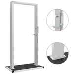 ZNTS Outdoor Shower with Tray WPC Stainless Steel 3051294