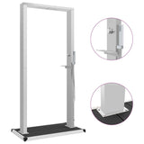ZNTS Outdoor Shower with Tray WPC Stainless Steel 3051294