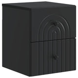Wall-Mounted Bedside Cabinet Black 33 x 34.5 x 40 cm 898127