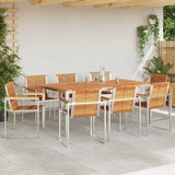 Garden Dining Set 9 pcs Solid Wood Acacia 3334812