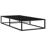 Bed Frame without Mattress Black Metal 90x200 cm 324785