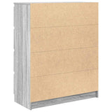 Sideboard Grey Sonoma 80x35x99 cm Engineered Wood 3328485