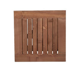 ZNTS Square Wood Side Table Carbonized Color 67801241