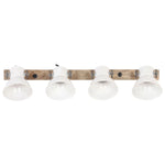 Industrial Wall Lamp White 90x25 cm E27 320516