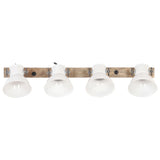 Industrial Wall Lamp White 90x25 cm E27 320516