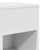 ZNTS Bedside Cabinet with Drawer White 25x31x66 cm 858614