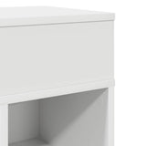 Bedside Cabinet with Drawer White 25x31x66 cm 858614