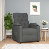 Recliner Chair Dark Grey Fabric 352412