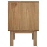 Bedside Cabinet OTTA Brown&Grey 45x39x57 cm Solid Wood Pine 348577