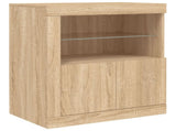 Sideboard with LED Lights Sonoma Oak 283x37x67 cm 3209025