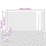 Welded Wire Fence 50 x 0.8 m Hot-Dip Galvanised Steel 3337030