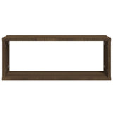 Wall Cube Shelves 6 pcs Brown Oak 60x15x23 cm Engineered Wood 815932