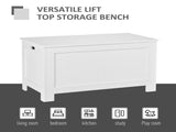 Lift Top Storage Chest Toy Box Organizer with Lid and Safety Hinges for Bedroom Entryway Living Room T3398P341296