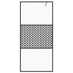 Walk-in Shower Wall with Clear ESG Glass 115x195 cm Black 151031