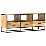 TV Cabinet 120x30x45 cm Solid Mango Wood 247742
