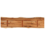 Table Top 160x40x2.5 cm Rectangular Solid Wood Acacia Live Edge 370616