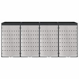 Wheelie Bin Storage for 4 Bins Anthracite 272 x 77.5 x 121.5 cm 3394785